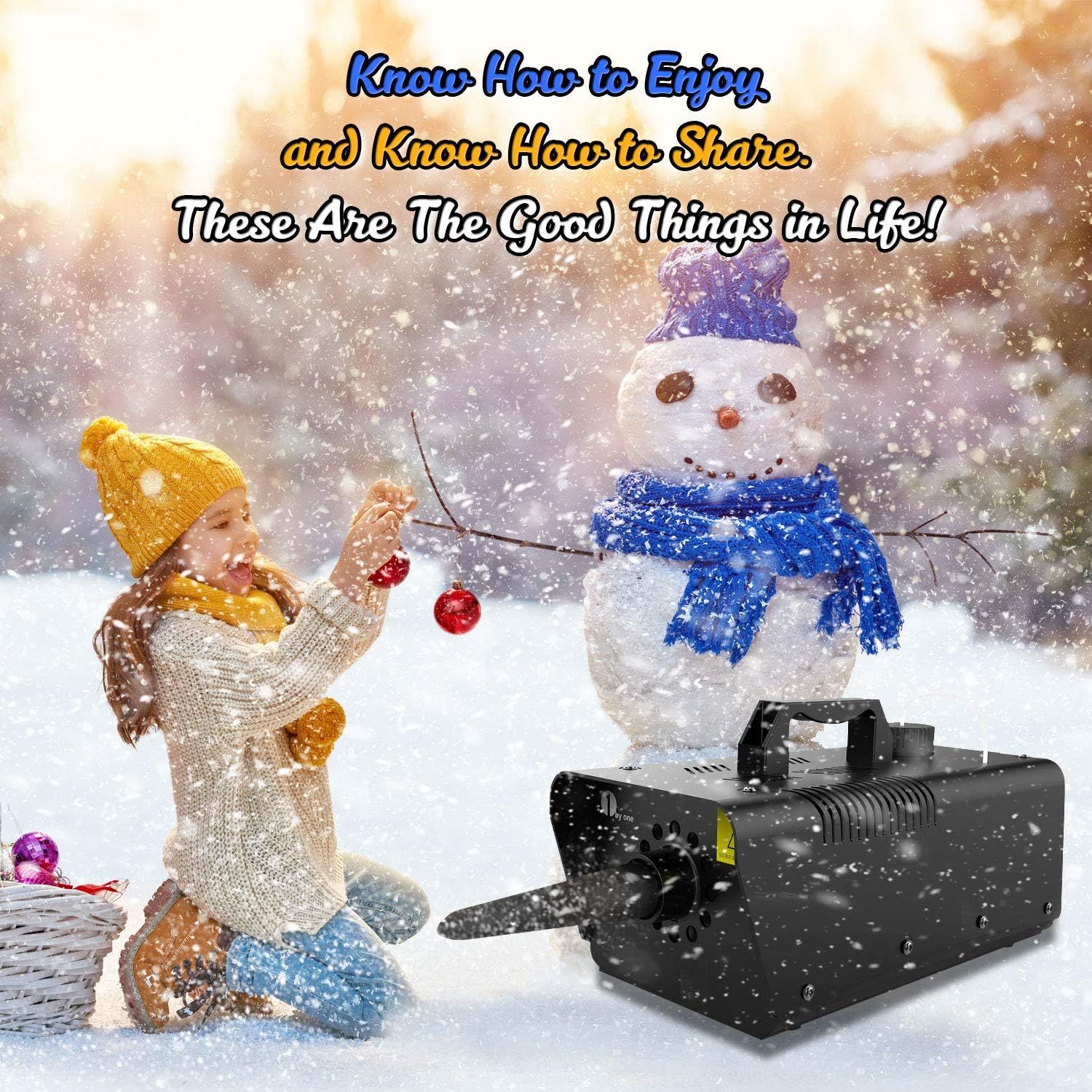 1byone 650W Wired Remote Control Snow Machine - Black by 1byone - Image 3