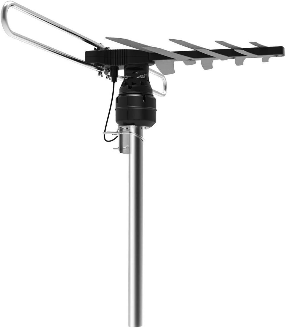 1byone Outdoor HD TV Antenna 85 Mile Range 360 Degree Rotating 49.2ft - Black by 1byone - Image 2