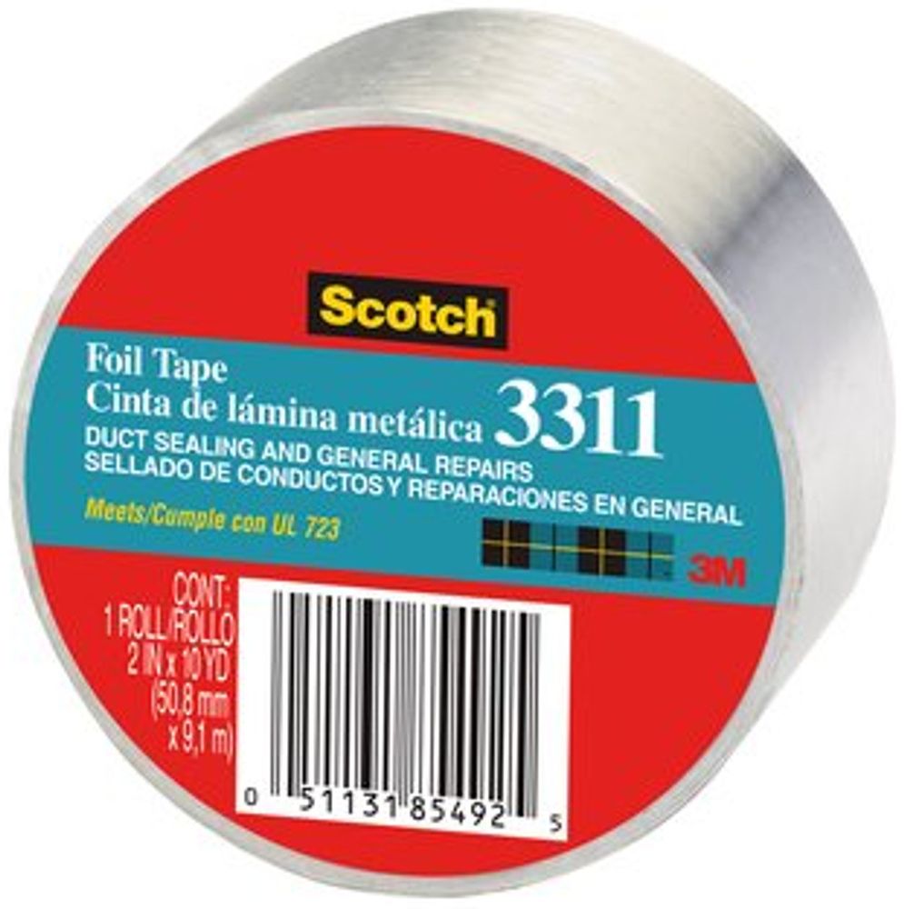 3M 3311-10A 2" X 10 Yards Scotch Aluminum Foil Tape - Default by 3M - Refurbished - Brand New condition - US$30.98