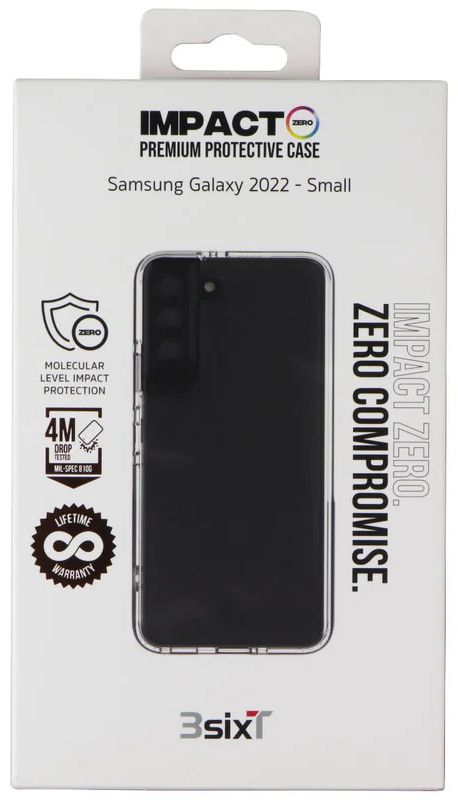 3sixT Impact Zero Protective Phone Case for Samsung Galaxy S22 - Clear by 3sixT - Image 3