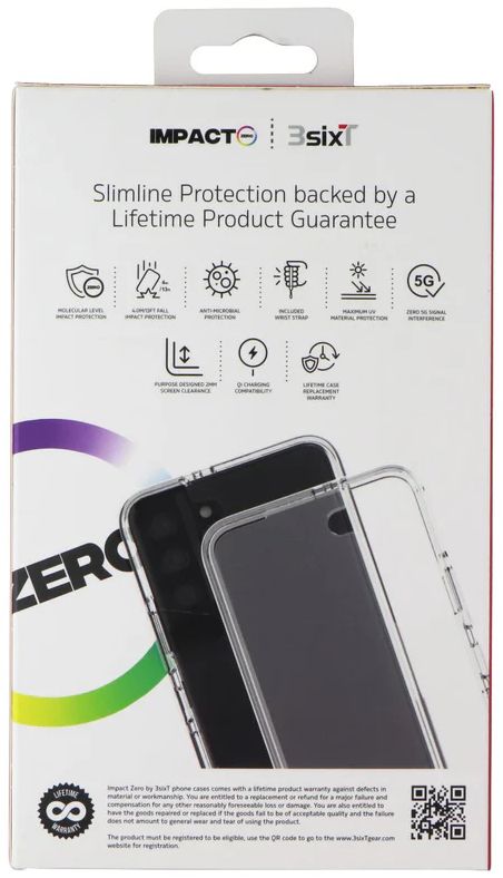 3sixT Impact Zero Protective Phone Case for Samsung Galaxy S22 - Clear by 3sixT - Image 4