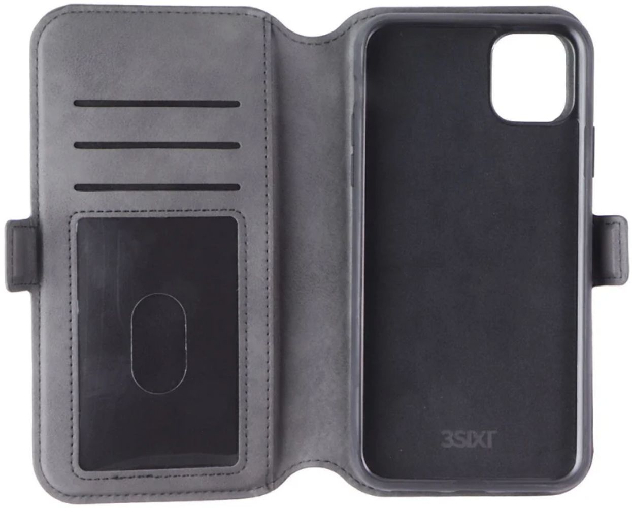 3SIXT NeoWallet Series Folio Phone Case for Apple iPhone 11 Pro Max - Black by 3SIXT - Refurbished - Brand New condition - Image 3