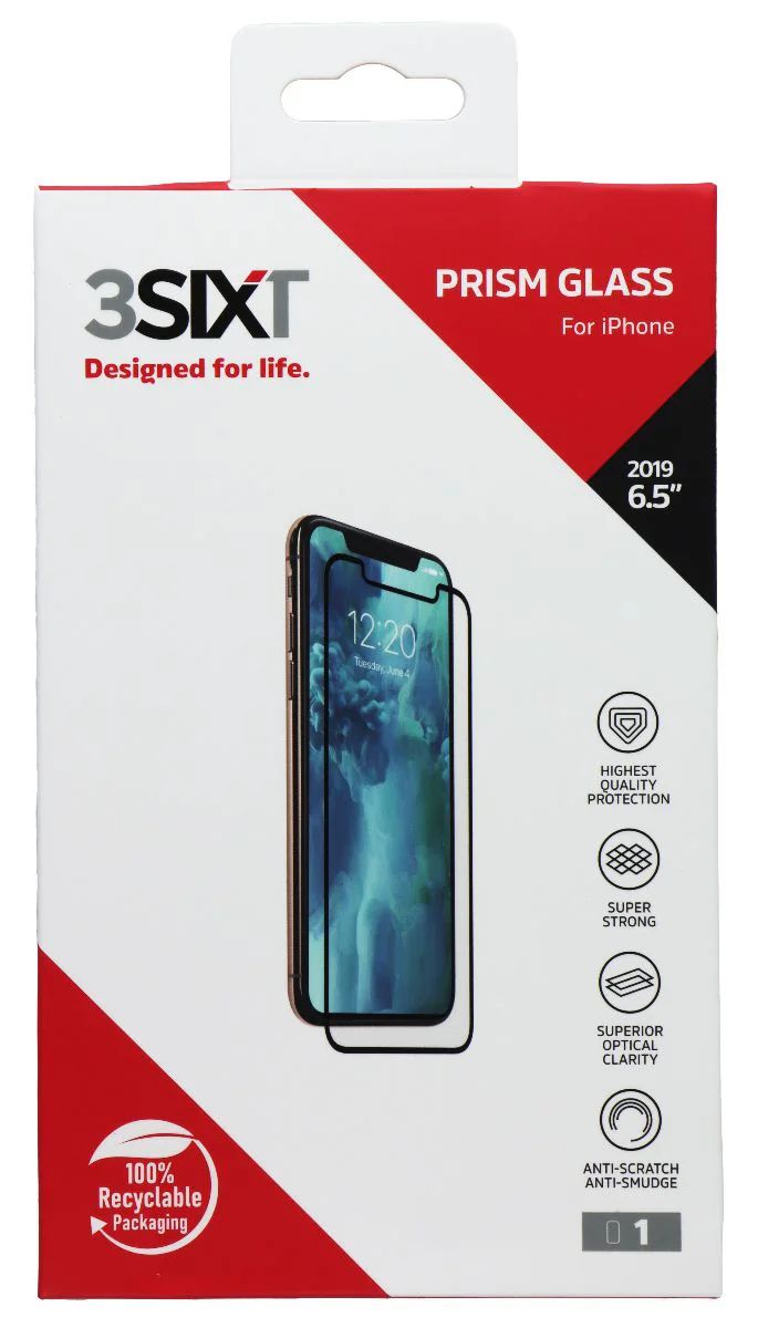 3SIXT Prism Glass Screen Protector for Apple iPhone 11 Pro Max - Clear by 3SIXT - Refurbished - Brand New condition - US$8.78