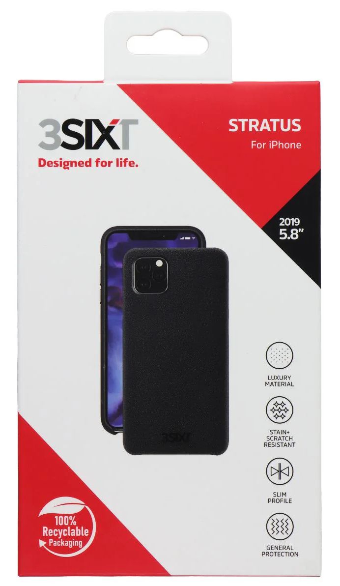 3SIXT Stratus Series Case for Apple iPhone 11 Pro - Black by 3SIXT - Refurbished - Brand New condition - US$10.08