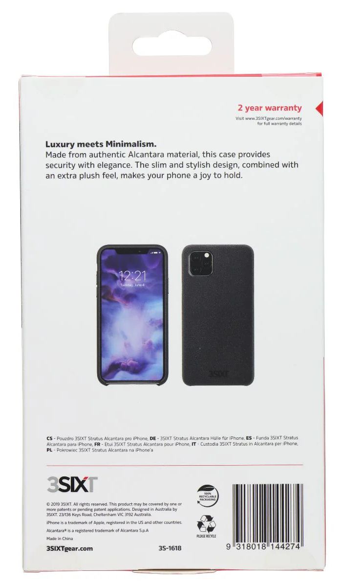 3SIXT Stratus Series Case for Apple iPhone 11 Pro - Black by 3SIXT - Refurbished - Brand New condition - Image 2