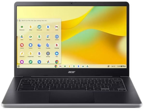 Acer Acer Chromebook 314 C936 Laptop 14" - Intel N100 0.8GHz - 8GB - 64GB - Black - 14 Inch - Very Good - Standard Battery by Acer - Refurbished - Very Good condition - US$494.99