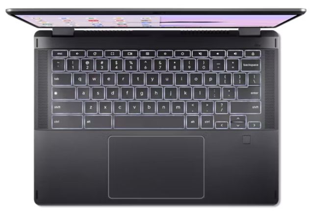 Acer Chromebook Plus Spin 514 CP514-4HN 2-in-1 Laptop 14" - Black - Intel Core 3 100U 1.2GHz - 16GB RAM - 256GB by Acer - Image 3