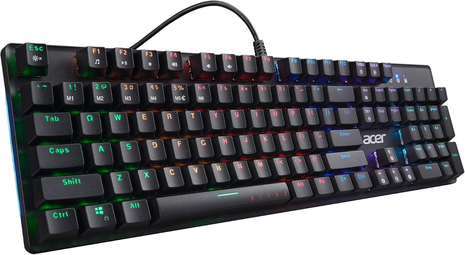 Acer Nitro Gen 2 Wired RGB Illuminated Gaming Keyboard - Black by Acer - Image 2