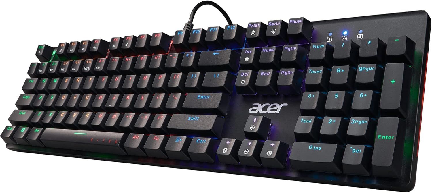 Acer Nitro Gen 2 Wired RGB Illuminated Gaming Keyboard - Black by Acer - Image 3
