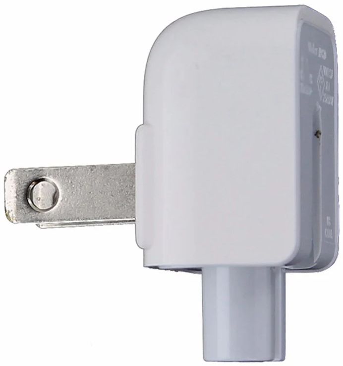 AC Folding Power Adapter Plug for Apple Brand Adapters - White - Refurbished - Very Good condition - US$6.98