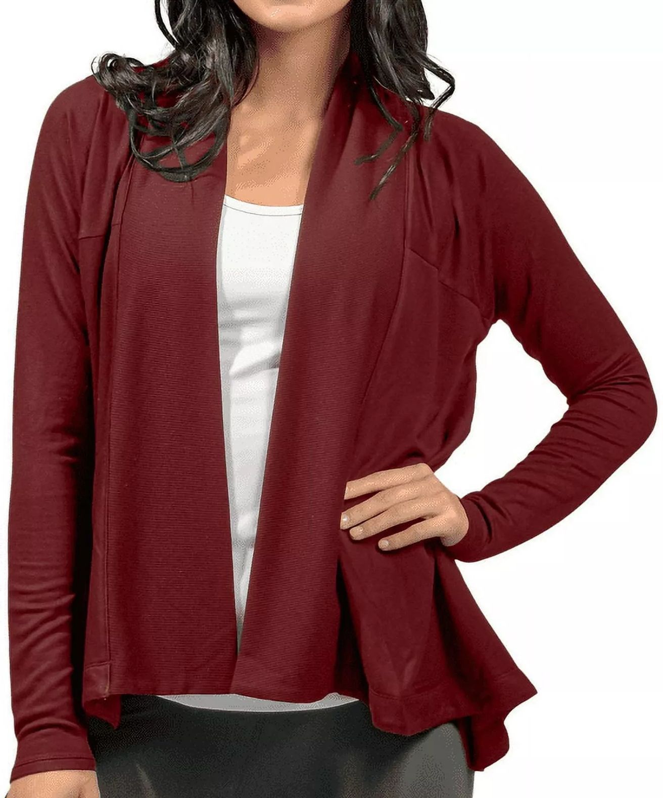 Active Life Women's Cardigan (S) - Dark Garnet by Active Life - Refurbished - Brand New condition - US$30.98
