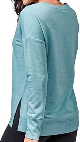 Active Life Women's Side Slit Modal Top (Medium) - Teal Heather by Active Life - Image 2