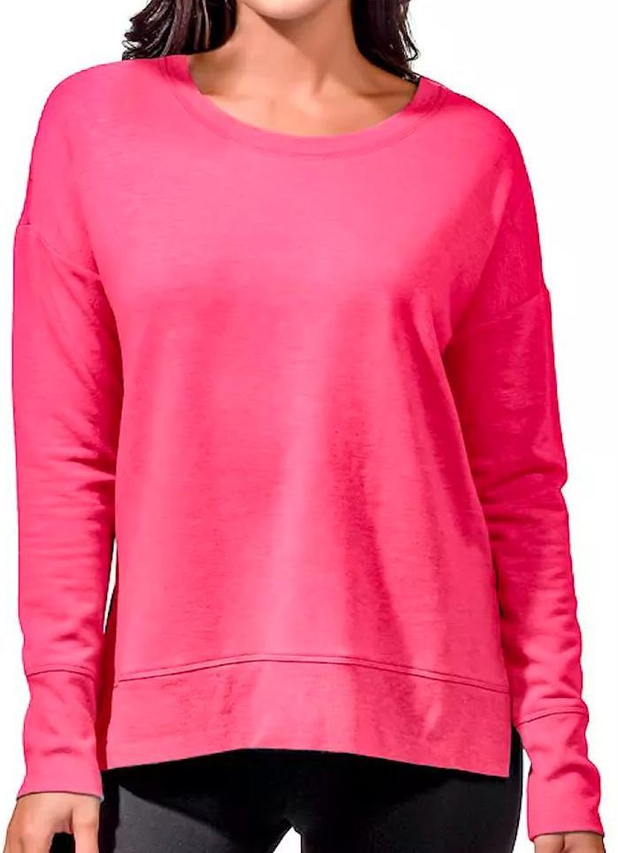 Active Life Women's Side Slit Modal Top (XX Large) - Pink Heather by Active Life - Refurbished - Brand New condition - US$50.98