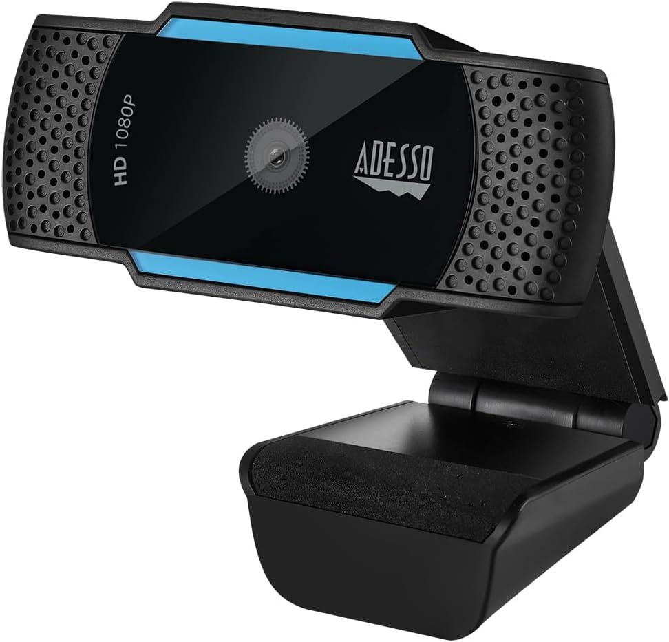 Adesso CyberTrack H5 USB 2.0 WebCam with Built-in Dual - Black by Adesso - Image 2