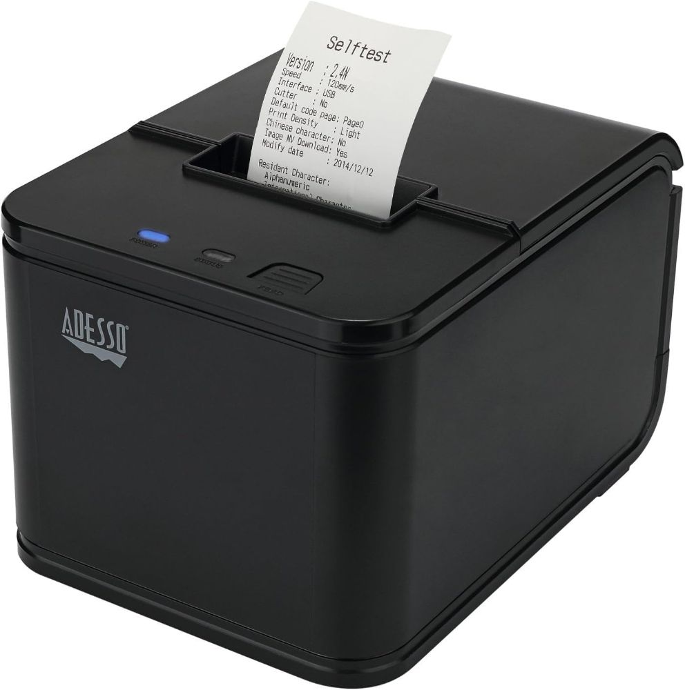 Adesso NuPrint 210 Receipt Printer - Black by Adesso - Refurbished - Very Good condition - CA$181.49