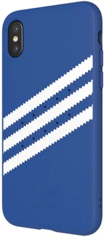 Adidas 3-Stripes Samba Snap Phone Case for Apple iPhone X l iPhone XS - Blue/White Stripes by Adidas - Image 2
