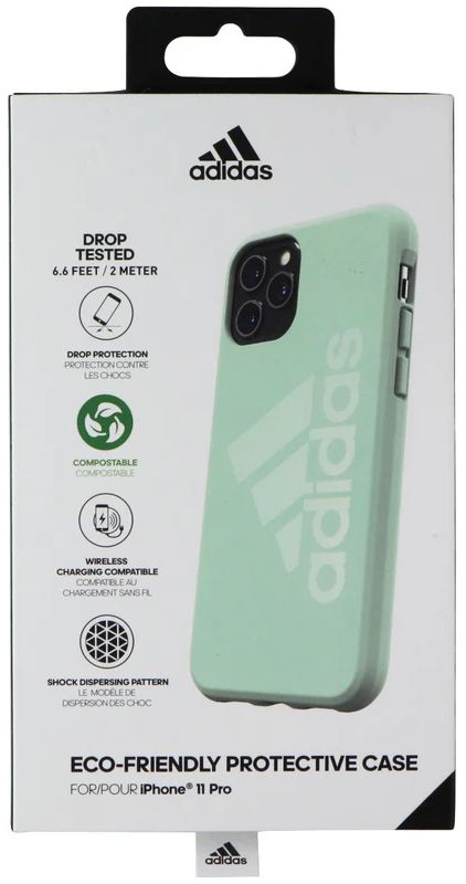 Adidas Eco-Friendly Protective Phone Case for iPhone 11 Pro - Green Tint by Adidas - Refurbished - Brand New condition - Image 3