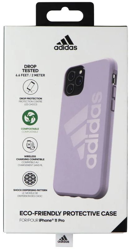 Adidas Eco-Friendly Protective Phone Case for iPhone 11 Pro - Lilac by Adidas - Refurbished - Brand New condition - Image 3