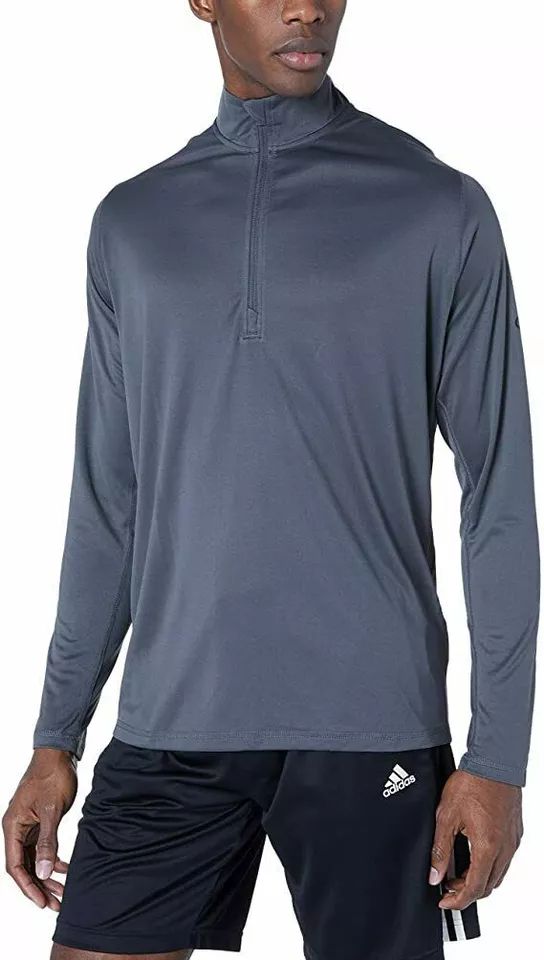 Adidas Men's Half Zip Track L - Dark Grey by Adidas - Refurbished - Brand New condition - US$30.98