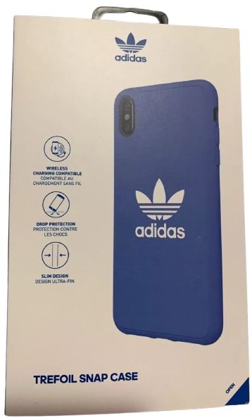Adidas Originals Trefoil Snap Phone Case for iPhone XS MAX - Blue by Adidas - Refurbished - Brand New condition - US$8.98