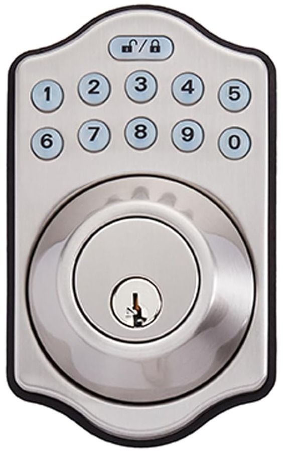 Amazon Basics Traditional Electronic Keypad Deadbolt Door Lock - Satin Nickel by Amazon Basics - Image 2