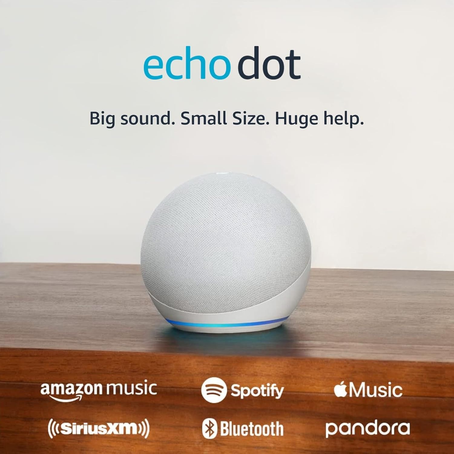 Amazon Echo Dot (5th Gen) Smart Speaker with Alexa - Glacier White by Amazon - Refurbished - Very Good condition - Image 3