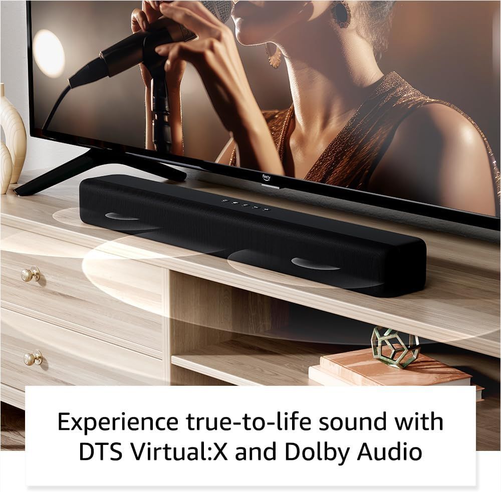 Amazon EVG487 Fire TV Soundbar 2.0 speaker - Black by Amazon - Image 2