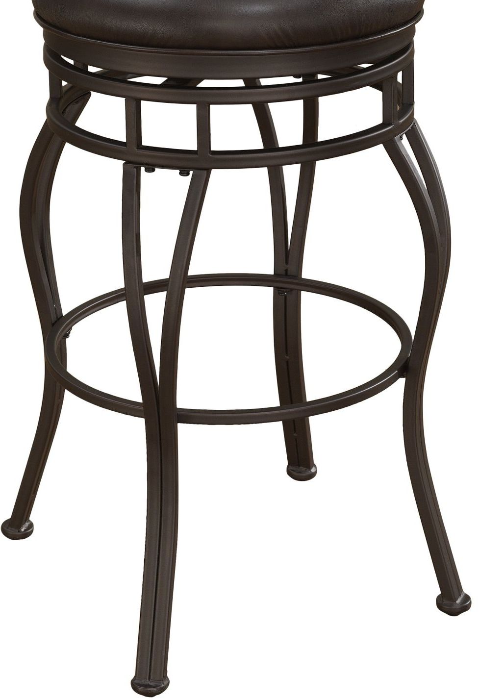 American Woodcrafters Metal Frame Backless Bar Stool (B1-102-34L) - Brown by American Woodcrafters - Image 2