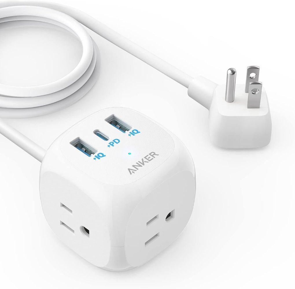 Anker 321 Power Strip 5ft | A9135 - White by Anker - Refurbished - Premium condition - US$16.98