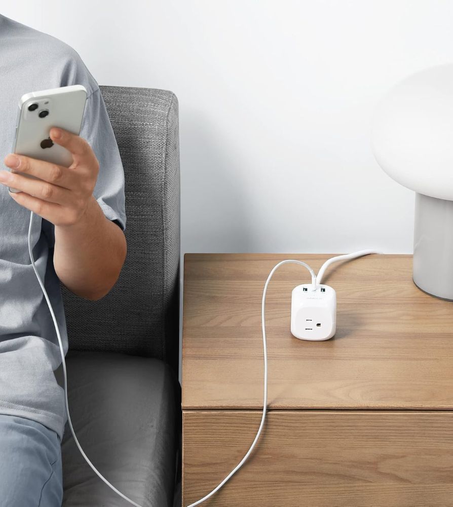 Anker 321 Power Strip 5ft | A9135 - White by Anker - Refurbished - Like New condition - Image 4
