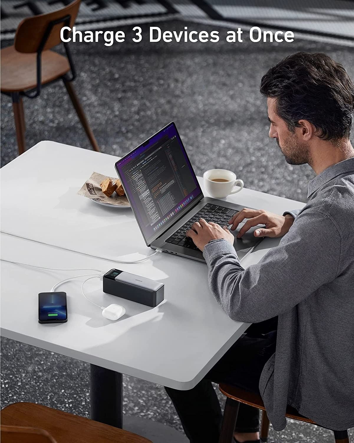 Anker 24000mAh Power Bank (AKA1289011) - Gray by Anker - Image 2