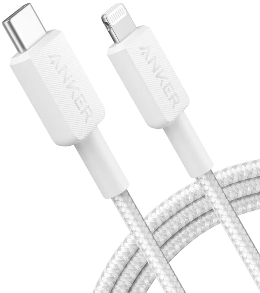Anker Anker 322 USB-C to Lightning Charging Cable (2 pieces a pack) - White - 91cm by Anker - Refurbished condition - CA$33.98