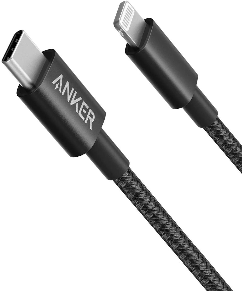 Anker 331 USB-C to Lightning Cable (6ft) - Black by Anker - Refurbished - Very Good condition - US$16.38