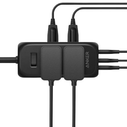 Anker 332 USB-C Power Strip 6 Outlets 5ft | A9169 - Black by Anker - Image 2