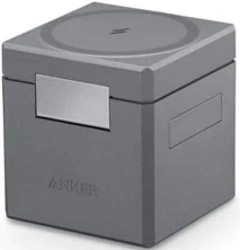 Anker 3-in-1 Cube Charger Stand with MagSafe - Grey by Anker - Image 2