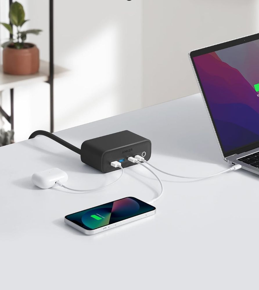 Anker 525 Charging Station | A91C0 - Phantom Black by Anker - Refurbished - Like New condition - Image 3
