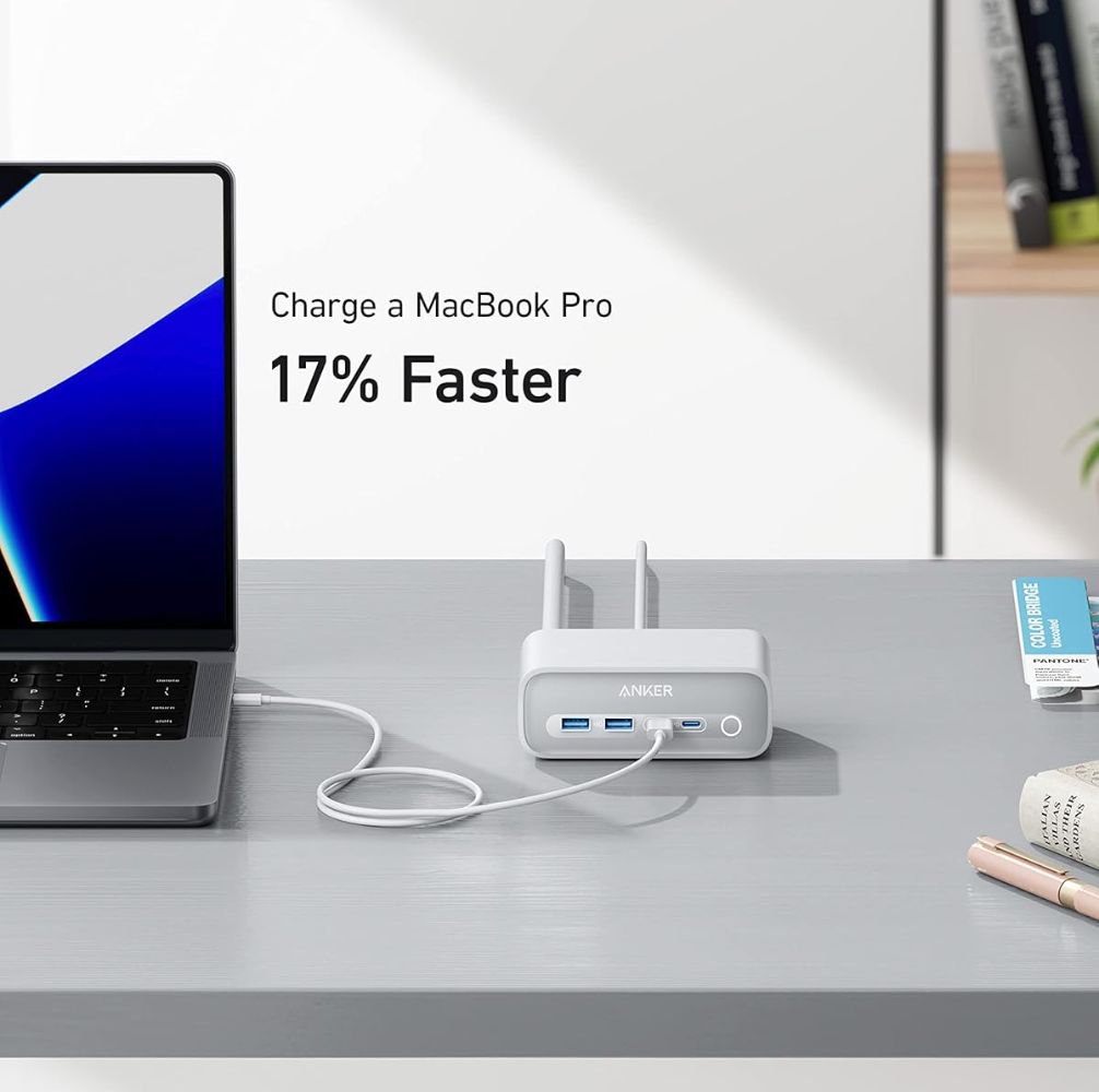 Anker 525 Charging Station | A91C0 - Phantom Black by Anker - Refurbished - Like New condition - Image 4
