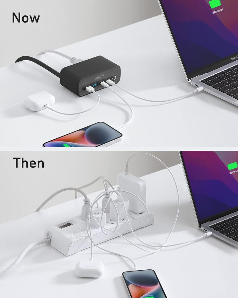 Anker 525 Charging Station | A91C0 - Phantom Black by Anker - Refurbished - Like New condition - Image 5