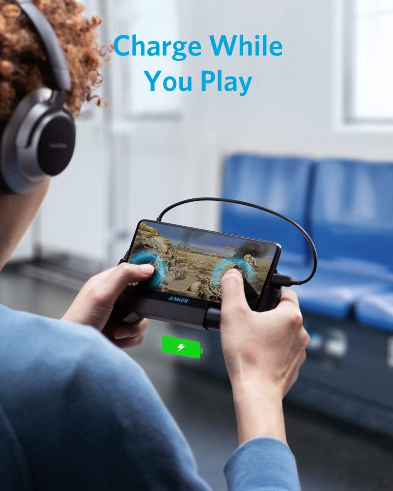Anker A1254 PowerCore Play 6K Portable Charger for Mobile Gaming - Black by Anker - Refurbished - Like New condition - Image 3