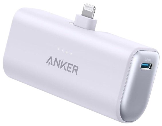 Refurbished Anker Nano Power Bank 5000mAh with Built-in Lightning Connector  (A1645) | Reebelo US