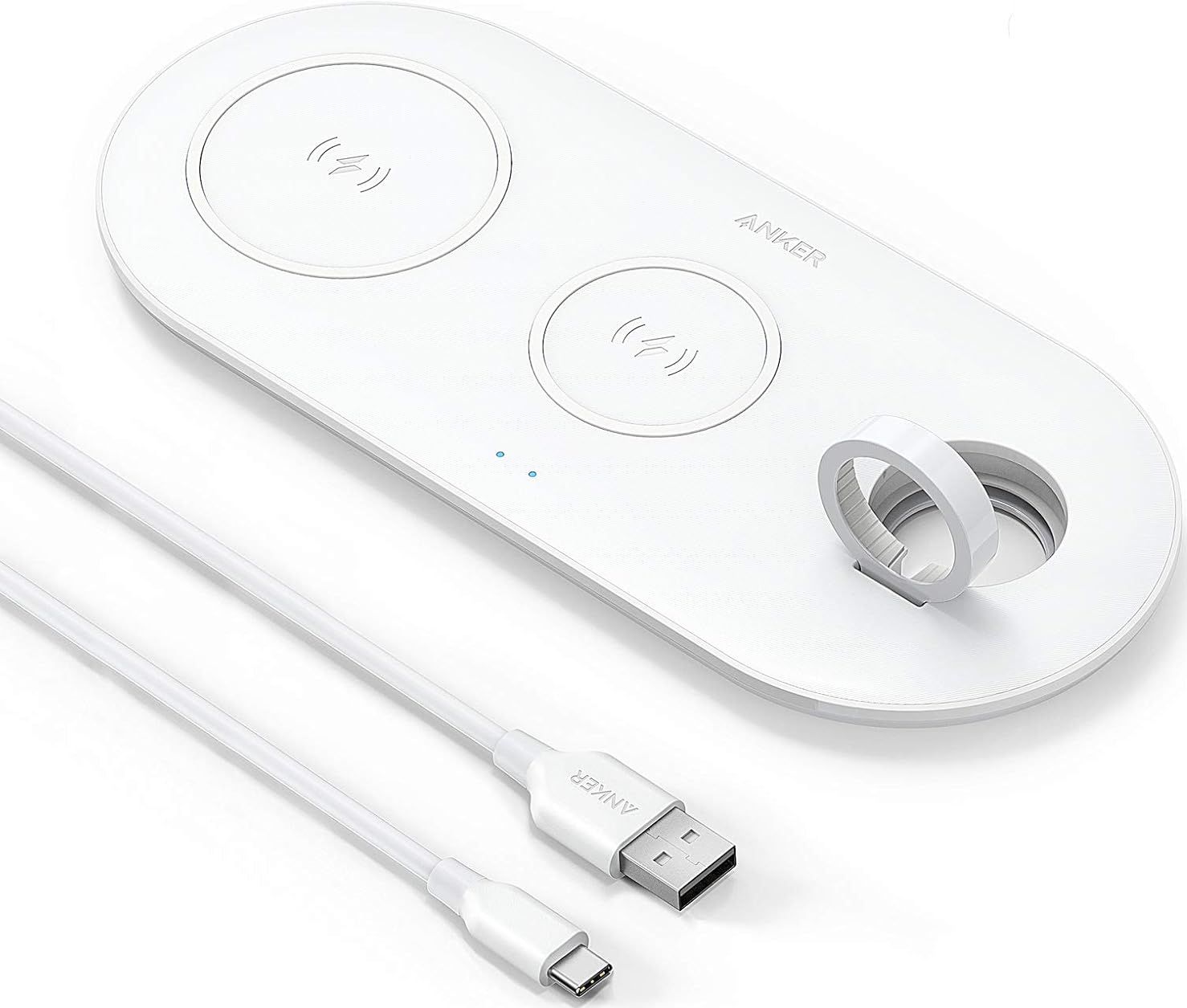 Anker PowerWave 3-in-1 Station with Watch Charging Holder - White by Anker - Refurbished - Very Good condition - US$40.79