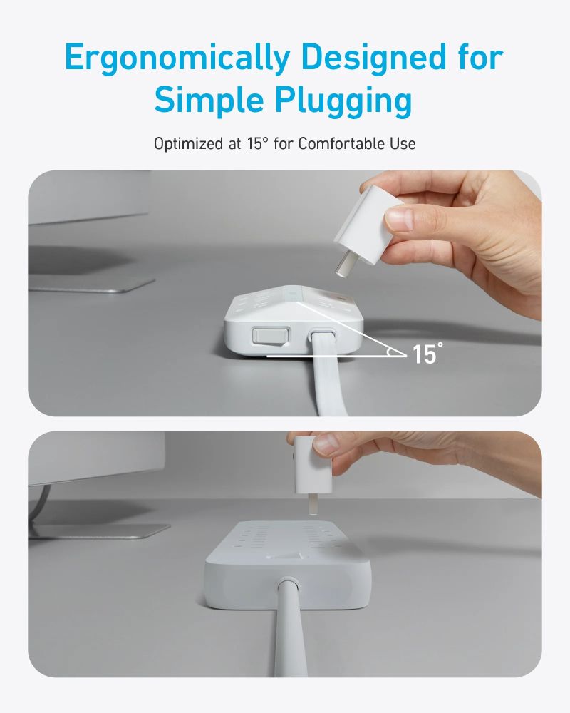 Anker USB Power Strip 10-in-1 (20W) 5ft | A91F2 - White by Anker - Image 4