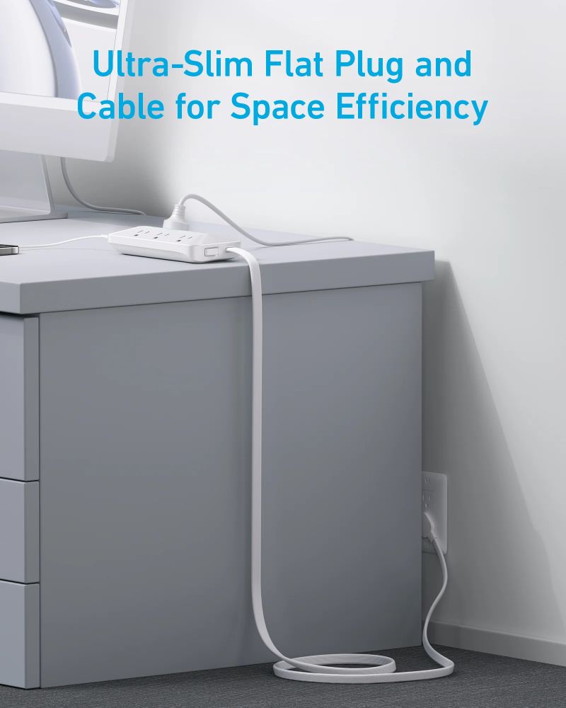 Anker USB Power Strip 10-in-1 (20W) 5ft | A91F2 - White by Anker - Image 5
