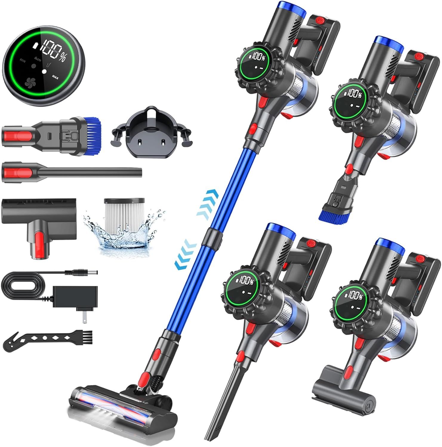 ANOKUNMP ZW001 Cordless Stick Vacuum Cleaner - Gray by ANOKUNMP - Refurbished - Very Good condition - US$104.38