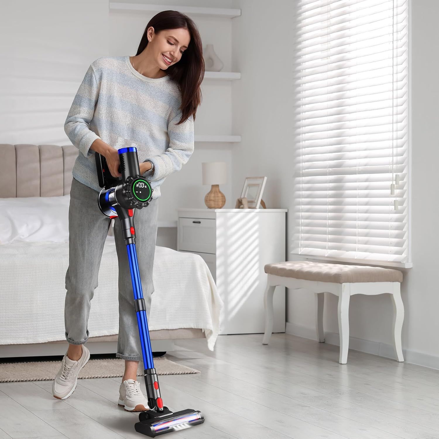 ANOKUNMP ZW001 Cordless Stick Vacuum Cleaner - Gray by ANOKUNMP - Refurbished - Very Good condition - Image 2