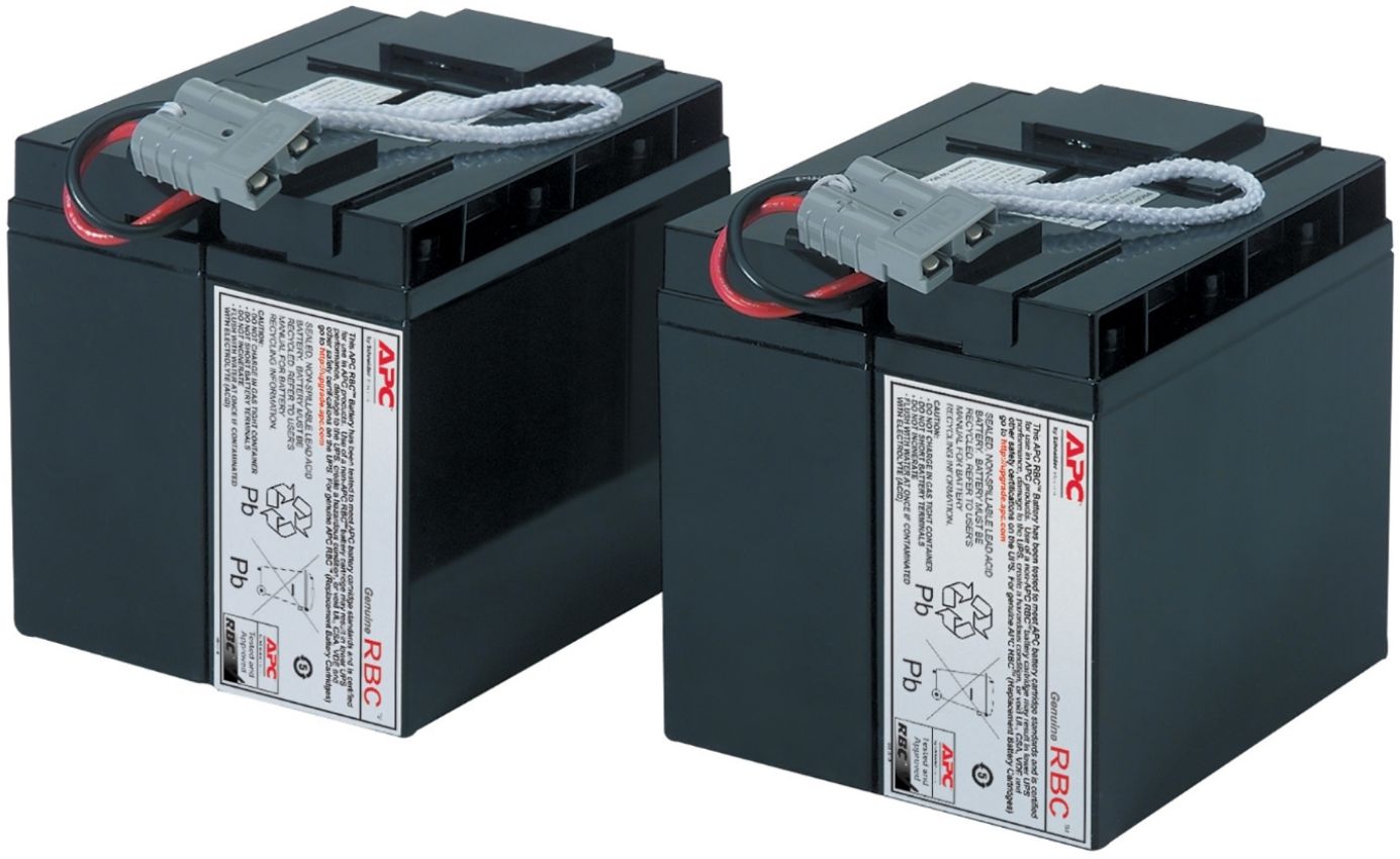 APC Replacement Battery Cartridge RBC55 for Smart-UPS Line 12V 17Ah Lead-Acid Battery - Black by APC - Refurbished - Like New condition - CA$585.99