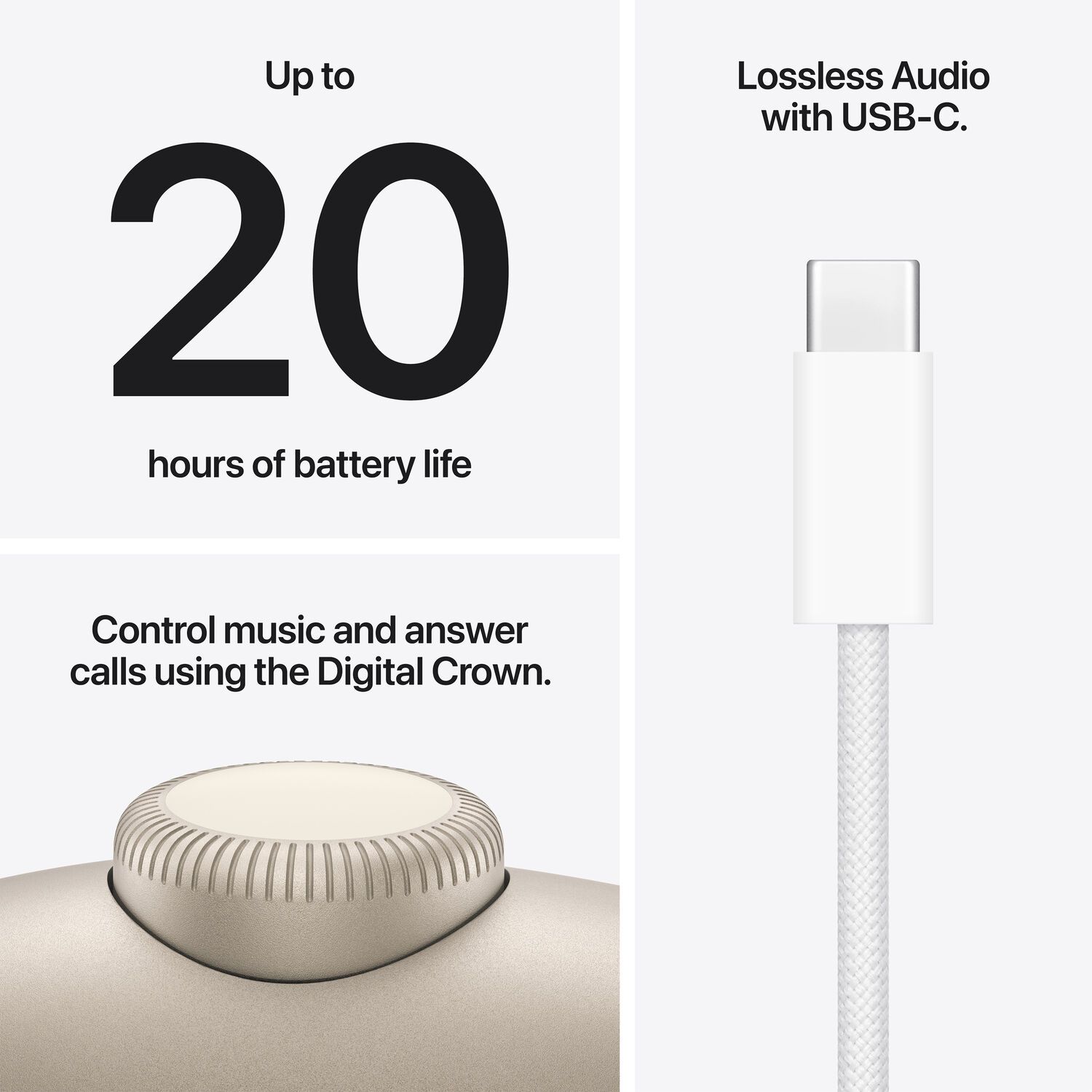 Apple AirPods Max 2 (2026) - Starlight by Apple - Refurbished - Like New condition - Image 5