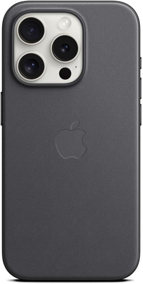 Apple FineWoven Series Phone Case for MagSafe for Apple iPhone 15 Pro - Black by Apple - Refurbished - Good condition - US$19.99
