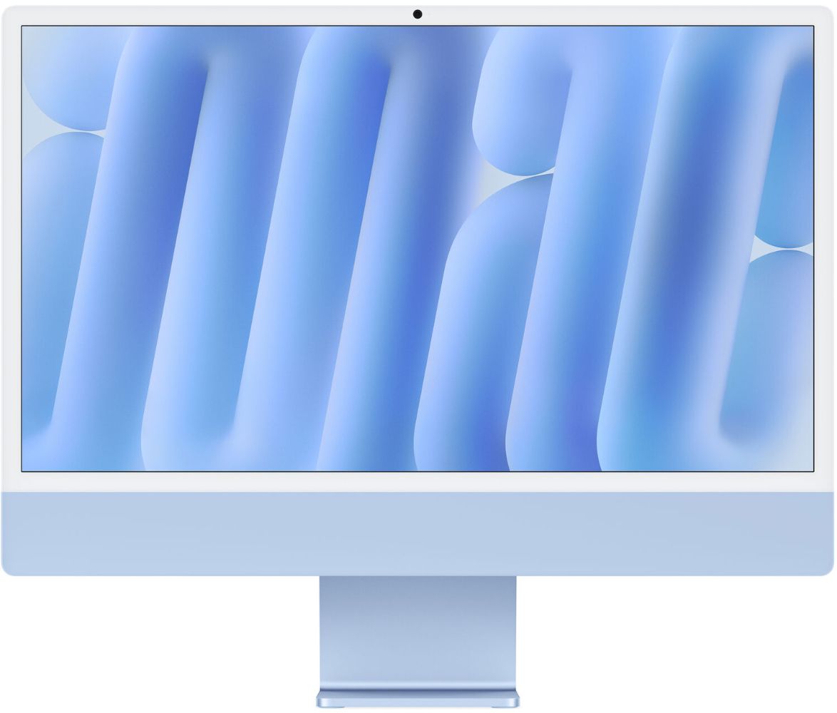 Apple iMac 2024 (Two ports) 24" - Apple M4 chip: 8-core CPU/8-Core GPU - 512GB - Blue - 16GB RAM - 24 Inch by Apple - Refurbished - Like New condition - CA$1908.76