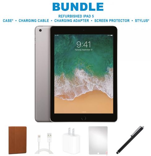 iPad 5 (2017) BUNDLE SET - 32GB - WiFi - Space Grey by Apple - Refurbished - Very Good condition - US$163.49
